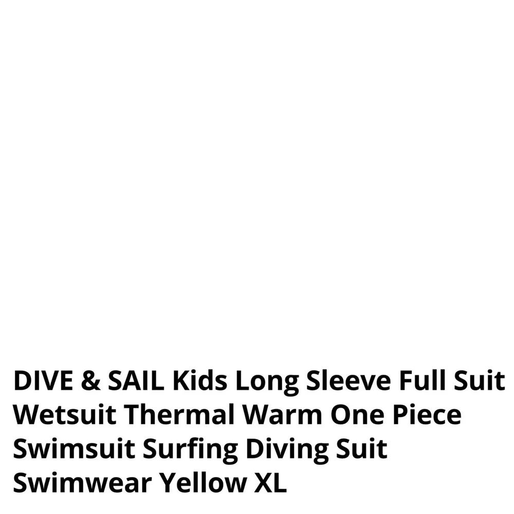 Dive & Sail Wetsuit Youth XL Yellow Excellent Full Body Neoprene 2.5mm X-Manta
